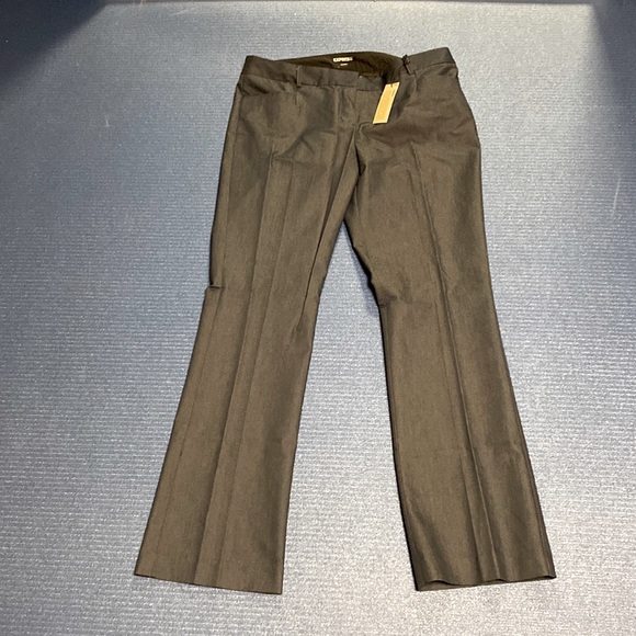 EXPRESS columnist pant, barely boot cut, NWT. Dark denim look trouser - Picture 1 of 5